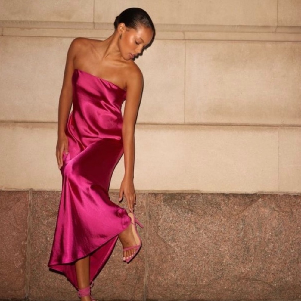 Magenta Dynamite Slip Dress